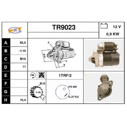 Foto Motor de arranque SNRA TR9023