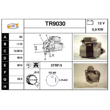 Photo Démarreur SNRA TR9030