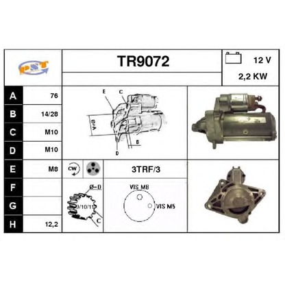 Zdjęcie Rozrusznik SNRA TR9072