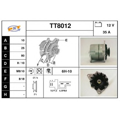 Zdjęcie Alternator SNRA TT8012