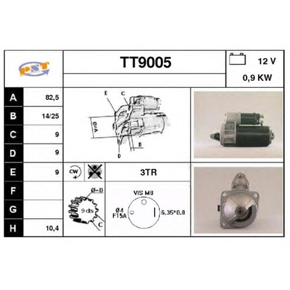 Foto Motorino d'avviamento SNRA TT9005