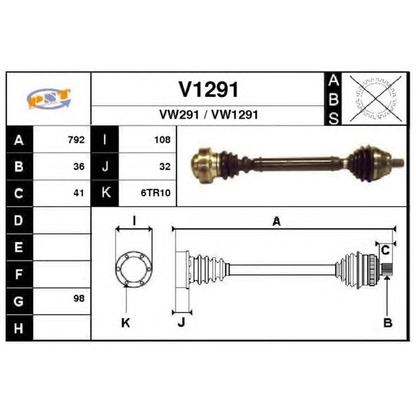 Foto Árbol de transmisión SNRA V1291