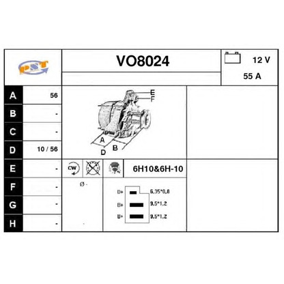 Foto Alternador SNRA VO8024