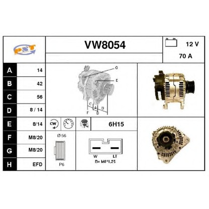 Foto Alternatore SNRA VW8054