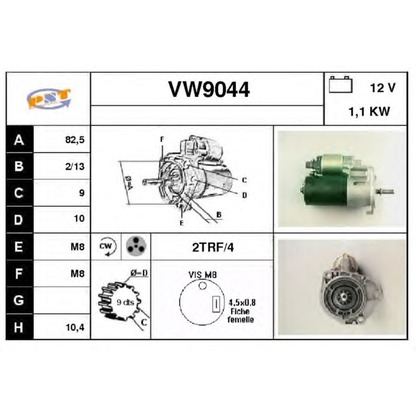 Foto Motor de arranque SNRA VW9044