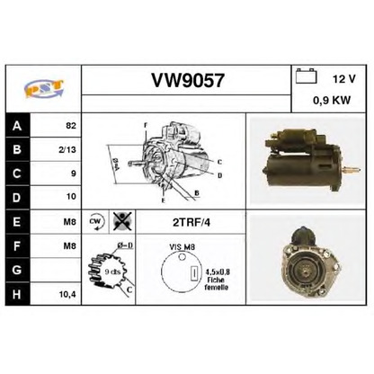 Фото Стартер SNRA VW9057