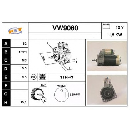 Zdjęcie Rozrusznik SNRA VW9060