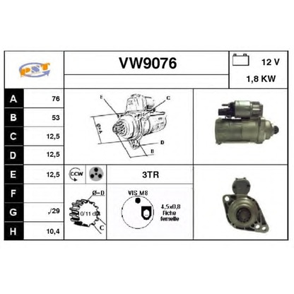 Foto Starter SNRA VW9076