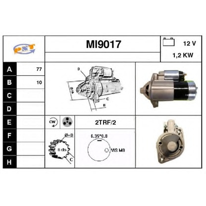 Фото Стартер SNRA MI9017