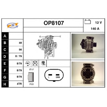 Photo Alternator SNRA OP8107