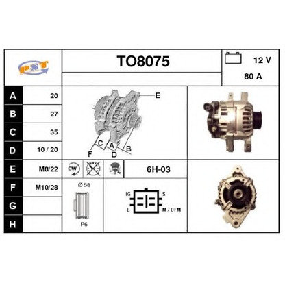 Photo Alternator SNRA TO8075