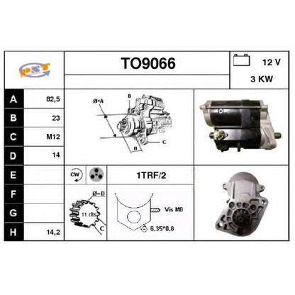 Foto Motor de arranque SNRA TO9066