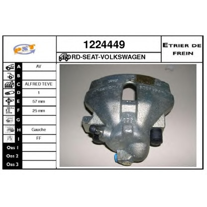 Photo Brake Caliper SNRA 1224449