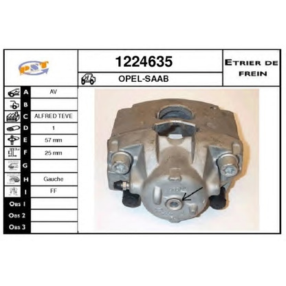 Photo Brake Caliper SNRA 1224635