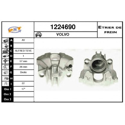 Photo Brake Caliper SNRA 1224690