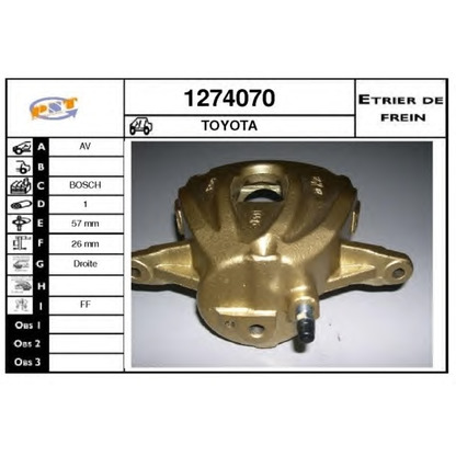 Photo Brake Caliper SNRA 1274070