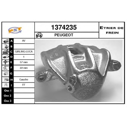 Photo Brake Caliper SNRA 1374235