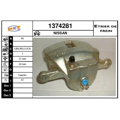 Photo Brake Caliper SNRA 1374281