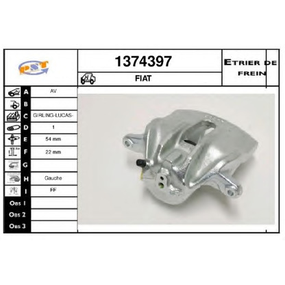 Photo Brake Caliper SNRA 1374397