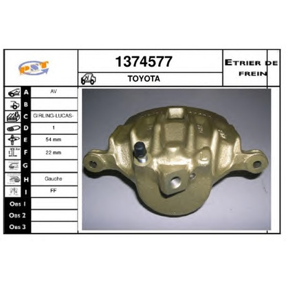 Photo Brake Caliper SNRA 1374577