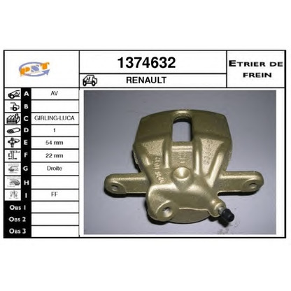 Photo Brake Caliper SNRA 1374632