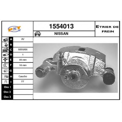 Foto Pinza de freno SNRA 1554013