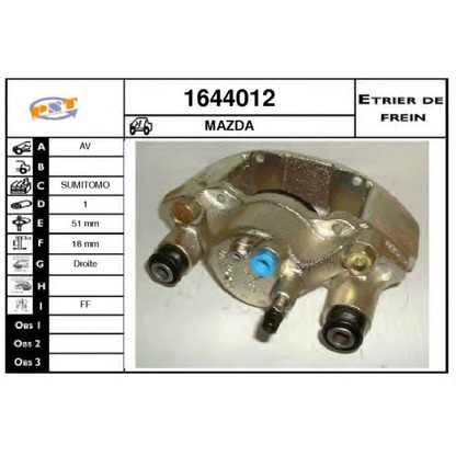 Photo Brake Caliper SNRA 1644012