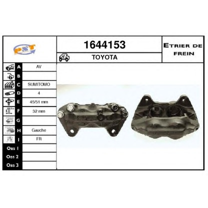 Photo Brake Caliper SNRA 1644153