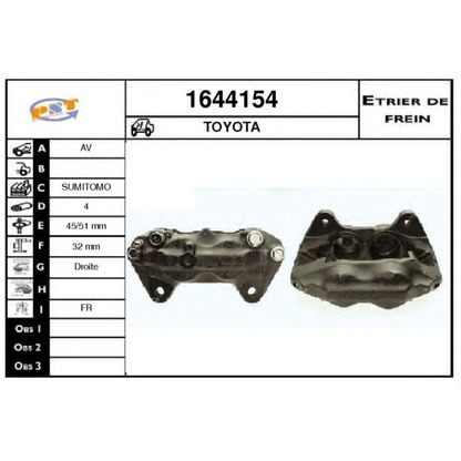 Photo Brake Caliper SNRA 1644154