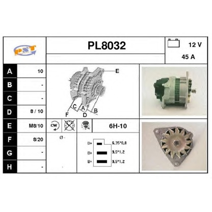 Foto Alternador SNRA PL8032