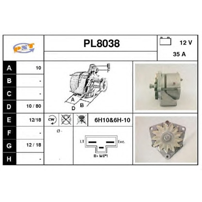 Foto Alternatore SNRA PL8038