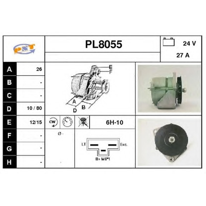 Zdjęcie Alternator SNRA PL8055