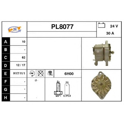 Foto Alternador SNRA PL8077