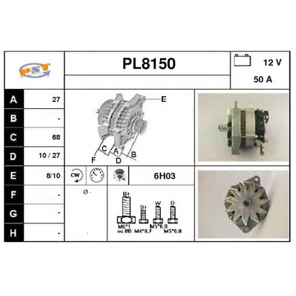 Zdjęcie Alternator SNRA PL8150