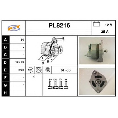 Zdjęcie Alternator SNRA PL8216