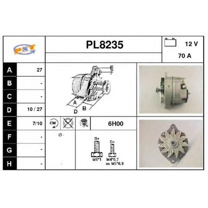 Foto Alternador SNRA PL8235