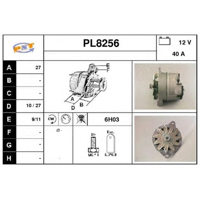 Foto Alternador SNRA PL8256