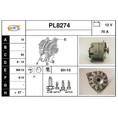 Zdjęcie Alternator SNRA PL8274