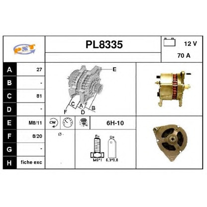 Zdjęcie Alternator SNRA PL8335