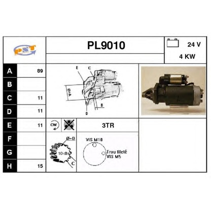 Foto Motor de arranque SNRA PL9010