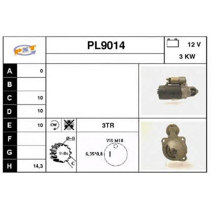 Foto Motor de arranque SNRA PL9014