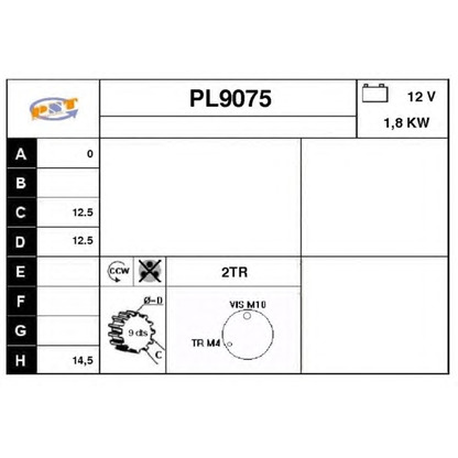 Photo Démarreur SNRA PL9075