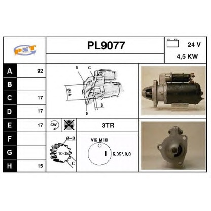 Photo Démarreur SNRA PL9077