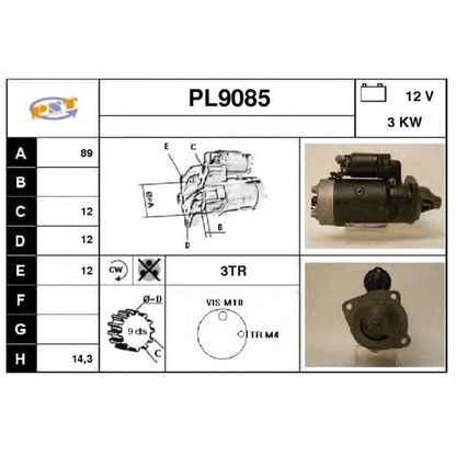 Foto Motor de arranque SNRA PL9085