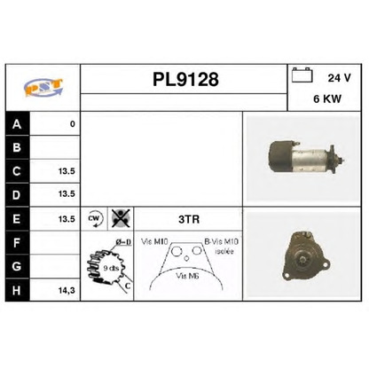 Foto Motorino d'avviamento SNRA PL9128