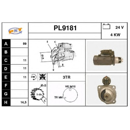 Foto Motorino d'avviamento SNRA PL9181