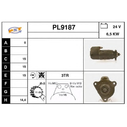 Photo Démarreur SNRA PL9187