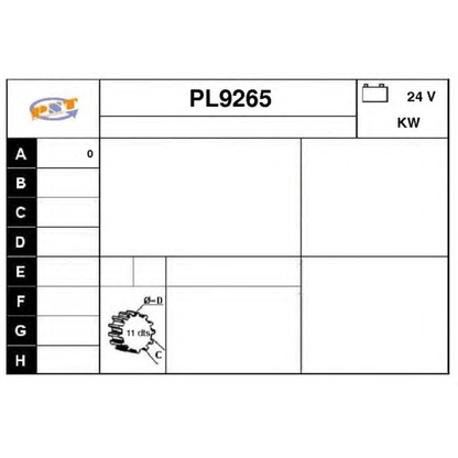 Foto Motorino d'avviamento SNRA PL9265