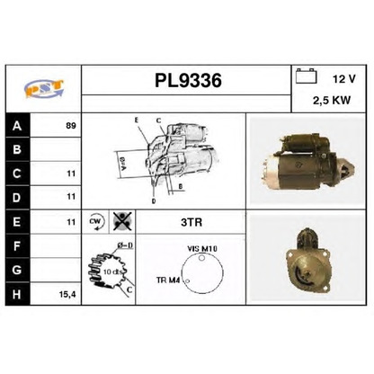 Foto Motor de arranque SNRA PL9336