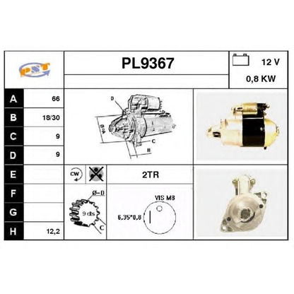 Foto Motorino d'avviamento SNRA PL9367